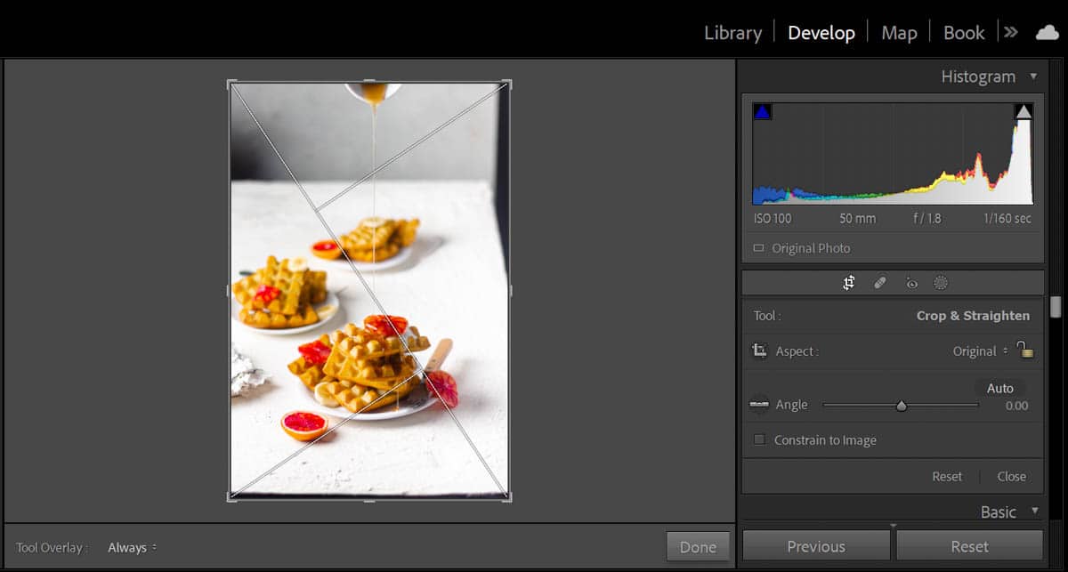 Step 4 to follow when using Crop Overlays