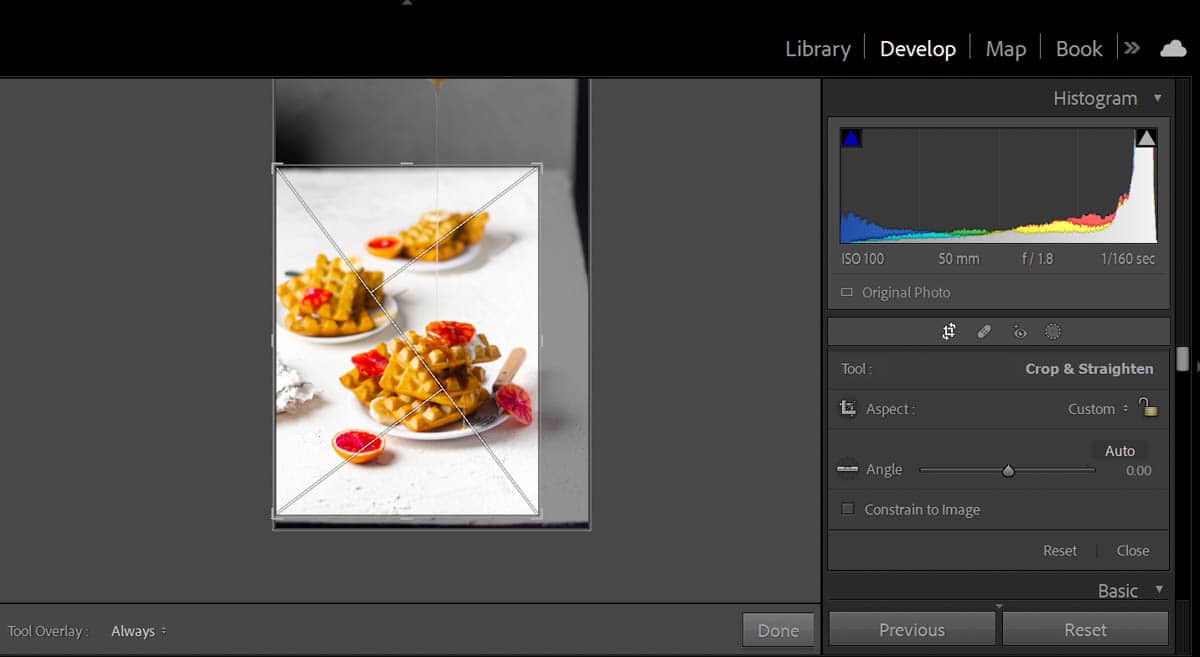 Step 5 to follow when using Crop Overlays